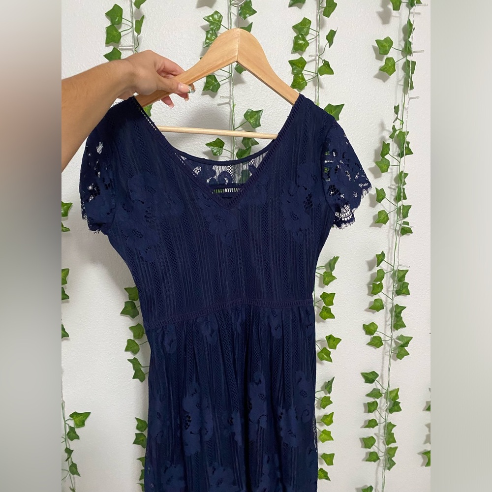 Blue Lace Dress
